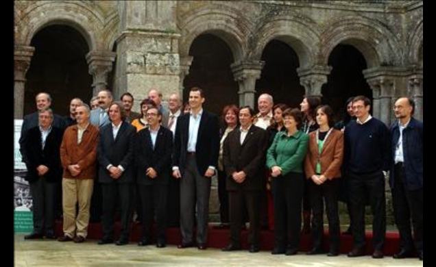 Don Felipe con los participantes del IV Seminario de Estudios Avanzados