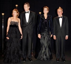 Su Alteza Real la Infanta Doña Cristina y su esposo, Don Iñaki Urdangarin, a su llegada al conmemorativo del CL aniversario del Círculo Ecuestre, acom