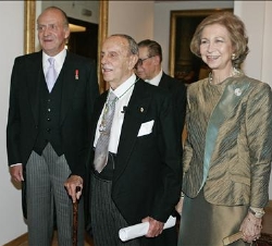 Sus Majestades los Reyes, con Manuel Fraga