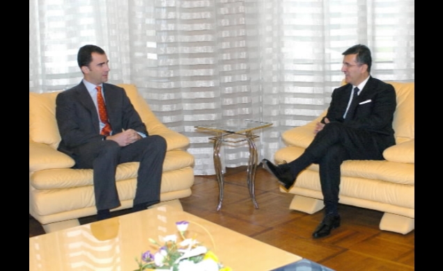 Encuentro del Príncipe con el Presidente Marovic