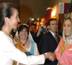 La Infanta Elena durante el recorrido.