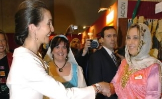 La Infanta Elena durante el recorrido.