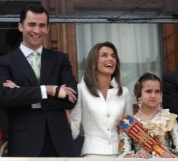 Los Príncipes, con la fallera mayor infantil