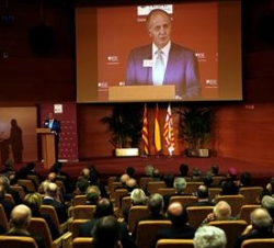 Don Juan Carlos, durante sus palabras