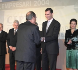Los Príncipes de Asturias en la VI Nit de L'Empresari
