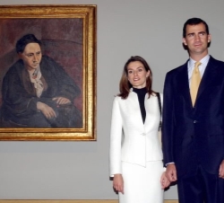 Los Príncipes de Asturias inauguran la exposición "El Retrato Español"