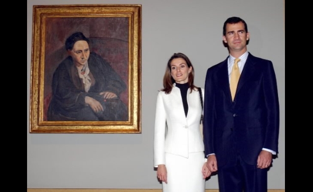 Los Príncipes de Asturias inauguran la exposición "El Retrato Español"