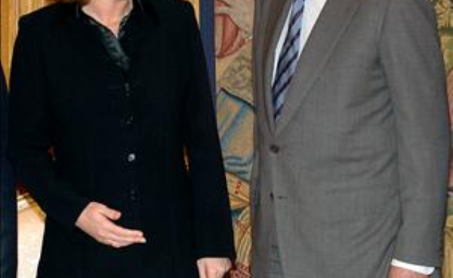 Don Juan Carlos con la Ministra de Asuntos Exteriores de Israel, Tzipi Livni