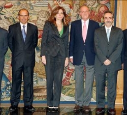 Don Juan Carlos, con los miembros del Comité de Dirección de IBM España