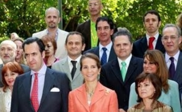 Los Duques de Lugo con la ministra de Cultura, Carmen Calvo, durante la inauguración oficial de PHotoEspaña 2007