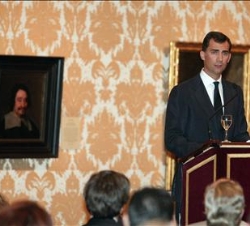 El Príncipe de Asturias durante su intervención