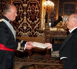El Rey recibe las credenciales del Embajador del Principado de Andorra, Xavier Espot Miró