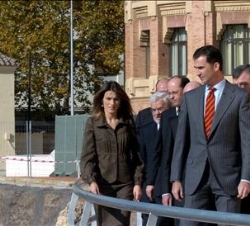 Sus Altezas Reales los Príncipes de Asturias, durante la inaugirración del Rectorado de la Universidad de Córdoba