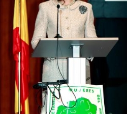 Su Alteza Real la Infanta Doña Elena, durante su intervención