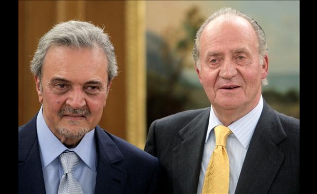 Don Juan Carlos con Su Alteza Real el Príncipe Saud Al Faisal Ben Abdelaziz Al Saud, ministro de Asuntos Exteriores de Arabia Saudí
