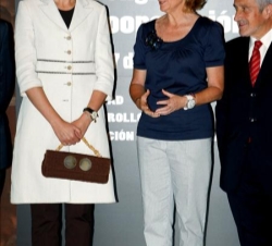 Su Alteza Real la Infanta Doña Cristina a su llegada para inaugurar el Congreso Internacional de Cooperación al Desarrollo