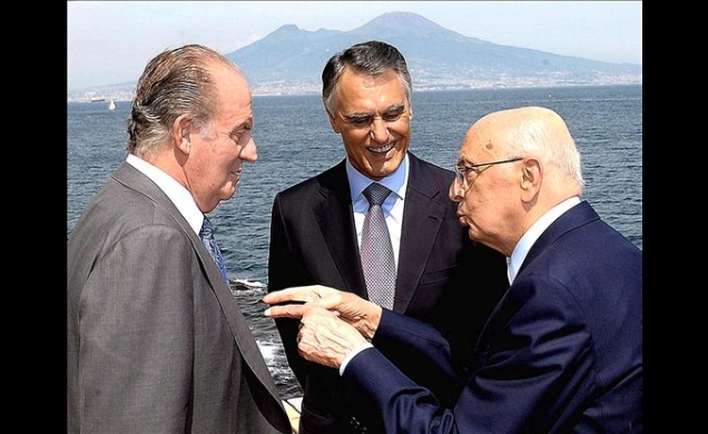 El Rey conversa con los Presidentes de Italia y Portugal en Villa Rosebery