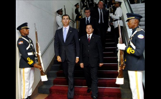El Príncipe de Asturias, a su llegada a República Dominicana