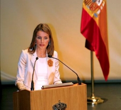 La Princesa de Asturias, durante sus palabras