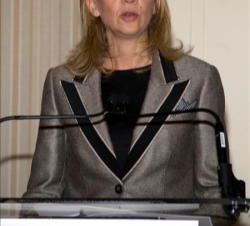 Doña Cristina durante su discurso