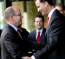 El Príncipe de Asturias recibe al Príncipe Alberto II de Mónaco