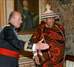 Su Majestad el Rey recibe a S.A.R. el Príncipe Seeiso Bereng Seeiso, Embajador del Reino de Lesotho