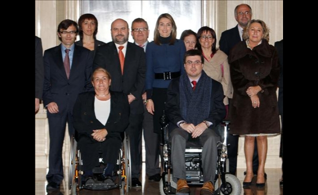 Doña Letizia recibió en audiencia a una representación del Comité Español de Representantes de Personas con Discapacidad