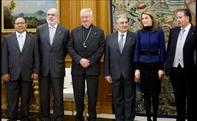 La Princesa de Asturias junto a los representantes del Secretariado Gitano