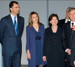 Los Príncipes con el Presidente Köhler y su esposa, durante su visita