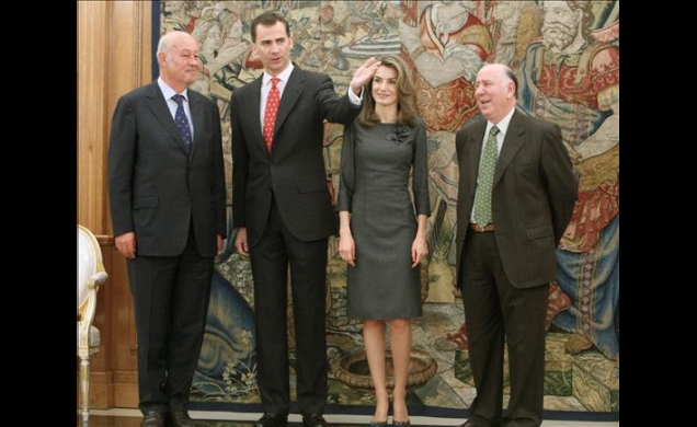 Sus Altezas Reales los Príncipes de Asturias y los presidentes de Aldeas Infantiles SOS España y SOS Internacional