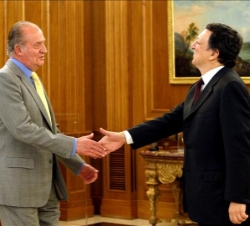 Don Juan Carlos recibió al Presidente de la Comisión Europea, José Manuel Durao Barroso