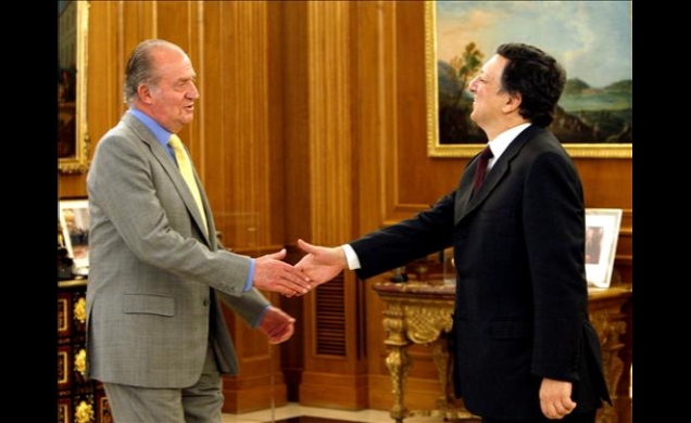 Don Juan Carlos recibió al Presidente de la Comisión Europea, José Manuel Durao Barroso