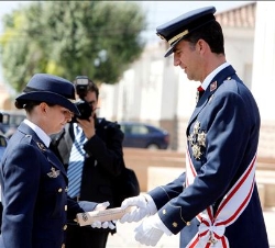El Príncipe de Asturias durante la entrega de los Reales Despachos