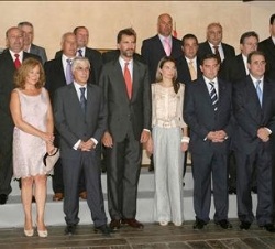 Los Príncipes, con los representantes de los sectores turístico, hostelero y comercial de Campo de Criptana