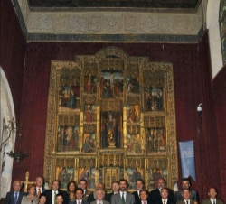 Fotografía de grupo con los premiados y los patronos de la Fundación Don Juan de Borbón