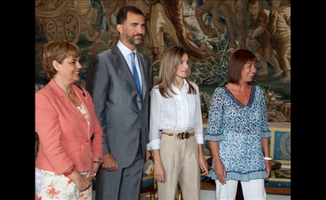 Los Príncipes, con la presidenta del Consell de Mallorca y la consejera ejecutiva de Territorio de la institución insular