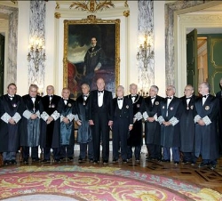 Fotografía de grupo con los miembros de la Sala de gobierno del Tribunal Supremo