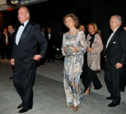 Don Juan Carlos y Doña Sofía, a su llegada