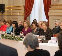 Su Alteza Real la Infanta Cristina, en la mesa presidencial