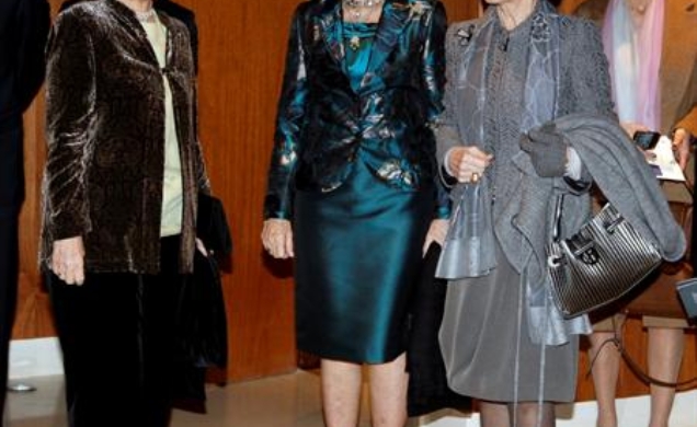 La Reina y la Princesa Irene, con la presidenta de la Fundación Albéniz y directora de la Escuela Superior de Música Reina Sofía