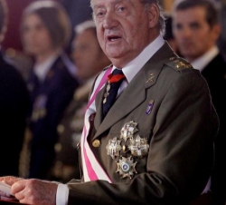 Don Juan Carlos durante su discurso