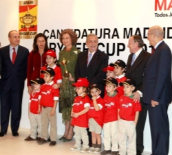 Doña Sofía, con la candidatura de Madrid a la Ryder Cup 2018