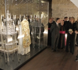 Su Alteza Real la Infanta Doña Cristina durante su visita al Museo Diocesano de la Archidiócesis de Zaragoza