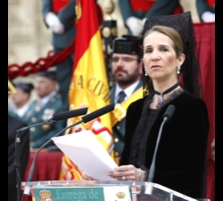 Su Alteza Real la Infanta Doña Elena durante su intervención