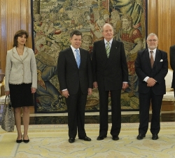 Fotografía de grupo del encuentro celebrado en el Palacio de La Zarzuela