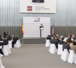 Vista general durante el discurso del Príncipe de Asturias