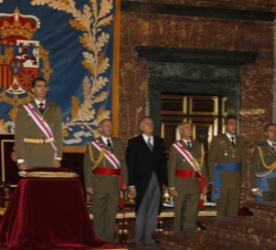 Su Alteza Real el Príncipe de Asturias durante el acto