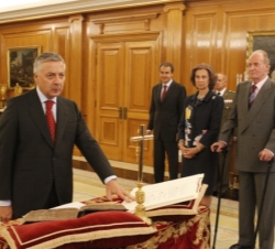 José Blanco López promete su cargo como ministro de Fomento y portavoz del Gobierno