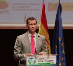 Don Felipe, durante su discurso