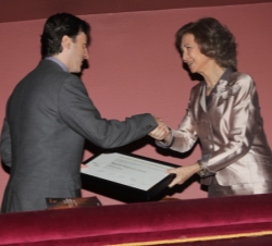 Hermes Luaces Feito recibe de manos de la Reina el Premio Reina Sofía de Composición Musical